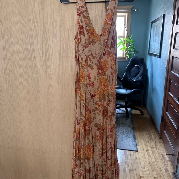 Auguste The Label Orange Brown Sleeveless Sundress Size L - Picture 2 of 4